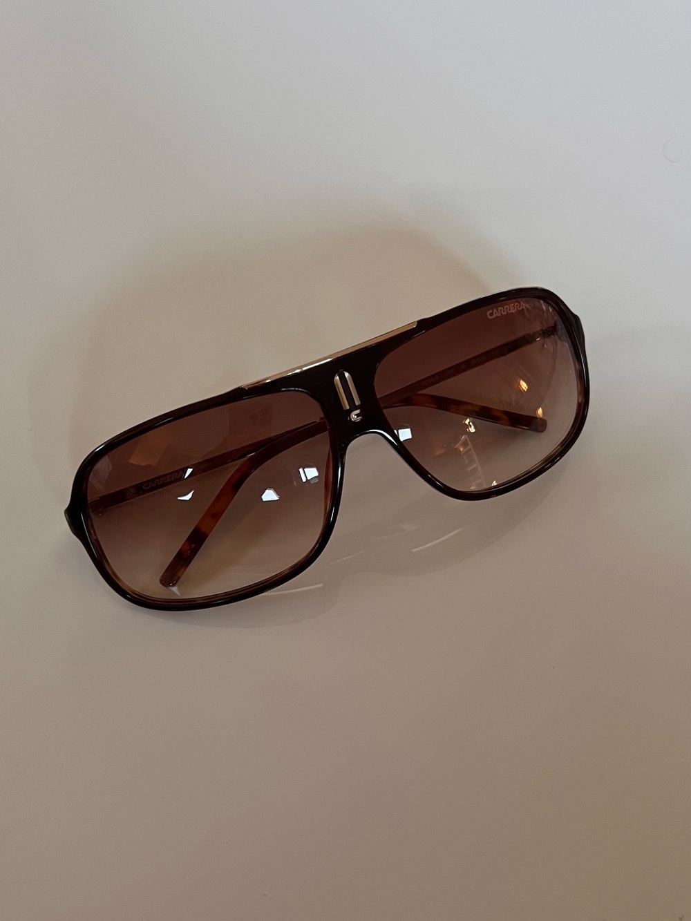 Carrera Brown Gradient Aviator Sunglasses